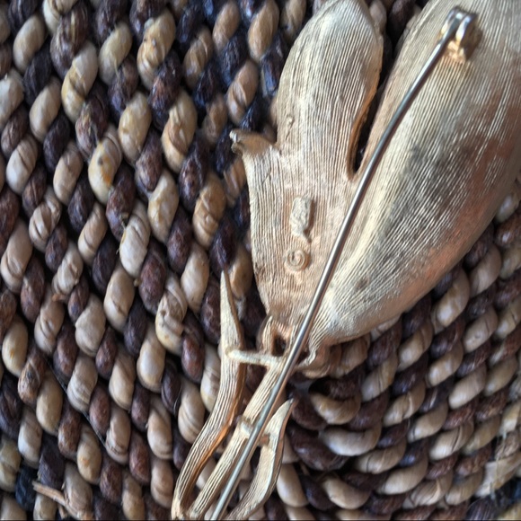 Golden Bud Unfolding Pin 60s by Coro - Picture 2 of 3